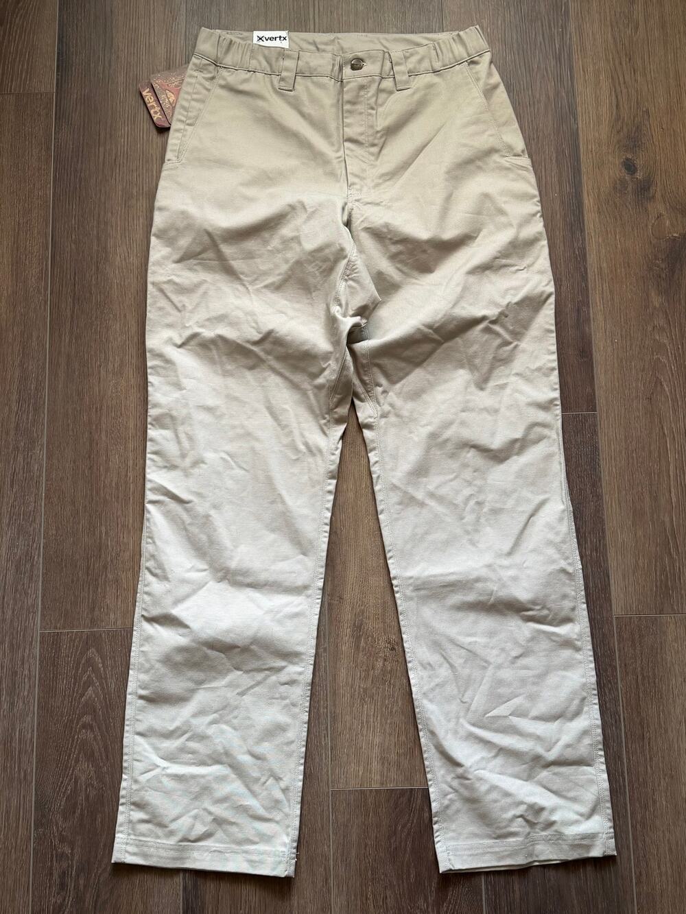 Vertx Core Casual Pants Mens 32x34 Khaki NWT Tactical EDC Chino VTX1100KH